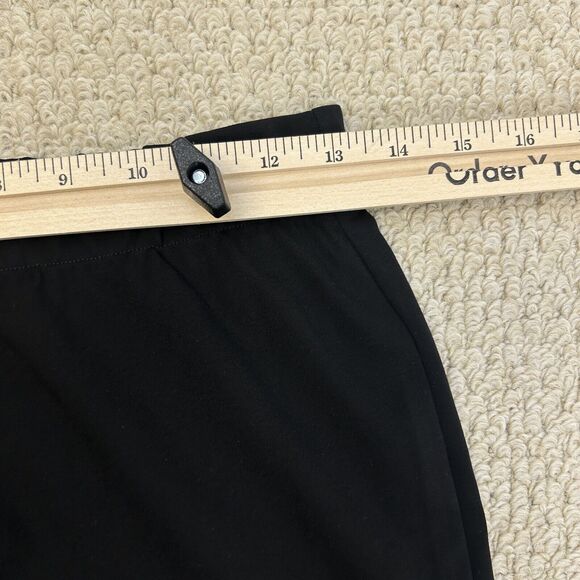 Commense Pants‎ Womens M High Waisted Essential Stretch Flare Black Thin Classic - Picture 12 of 15